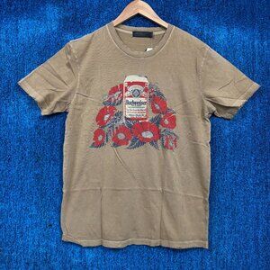 Budweiser King OF Beers Tan T-Shirt Size Medium